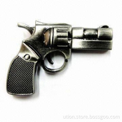 USB Flash Drive in Gun Design, Supports USB2.0 Interface, Free Logo with 1 to 32GB Capacity